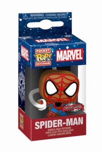 Pop! Keychain: Marvel Holiday - Spiderman Ex