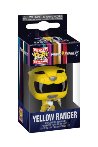 Pop! Keychain: Mighty Morphin Power Rangers 30th - Yellow Ranger