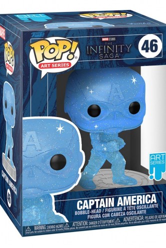 Pop! Marvel: Artist Series: Infinity Saga - Captain America (Blue) 