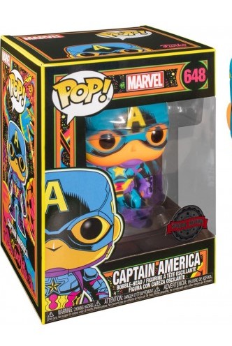 Pop! Marvel: Black Light - Capitán América