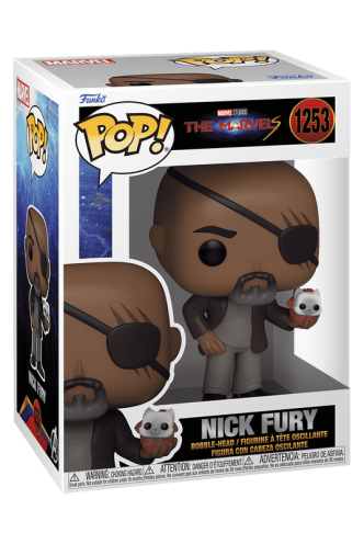 Pop! Marvel: The Marvels - Nick Fury w/ Flerkitten