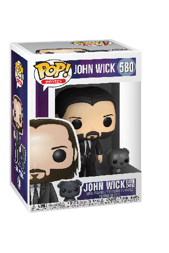 Pop! Movies: John Wick - John Wick in Black Suit w/Dog