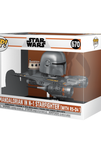 Pop! Ride DLX: The Mandalorian  in N-1 Starfighter w/ R5-D4