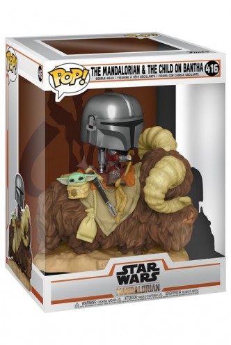 Pop! Rides: The Mandalorian - Mando on Bantha w/Child in Bag 