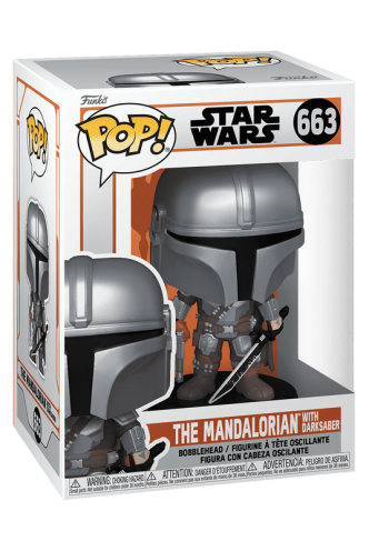 Pop! Star Wars: The Mandalorian - The Mandalorian w/ Darksaber