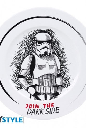 Star Wars  Set of 4 Plates Join the Dark Side