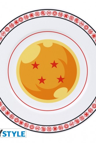 Dragon Ball Z Set of 4 Plates Emblems