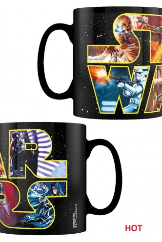 Star Wars - Heat Change Mug Logo Characters