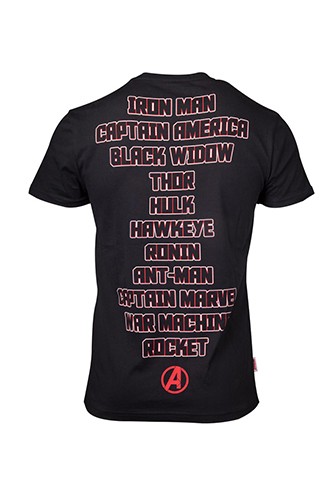 AVENGERS - CHARACTER NAMES T-SHIRT