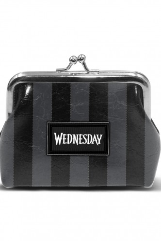Wednesday - Monedero de Broche Miércoles Logo Retro