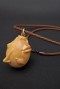 BERSERK - Befferit Closed Eye Wooden Pendant Leather