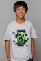 Camiseta - MINECRAFT "Creeper Inside" Blanca