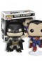 Pop! Heroes: Batman vs Superman - Batman + Superman Pack 2 Metallic Exclusive