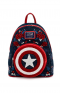 Loungefly - Marvel - Captain America 80th Anniversary Floral Sheild Mini Backpack