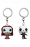 Pop! Keychain: Pesadilla Antes de Navidad - Pack Holiday Jack & Sally