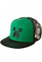 Minecraft Creeper Face Premium Snap Back Cap