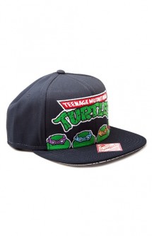 Turtles - 4 turtles, snap back cap, black