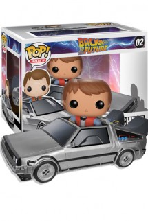 POP! RIDES: Regreso al Futuro - DeLorean + Marty McFly 