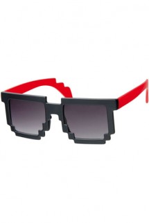 Gafas Pixel Rojo/Negro