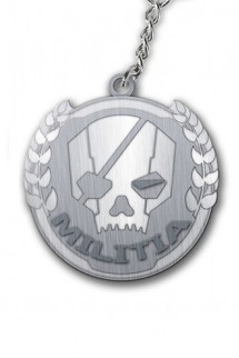 Titanfall Metal Keychain Militia Logo