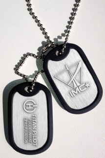 Titanfall Chapas de Identificación - Combat Certified Pilot