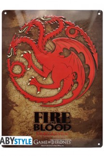 Placa Metal - Juego de Tronos "Targaryen"