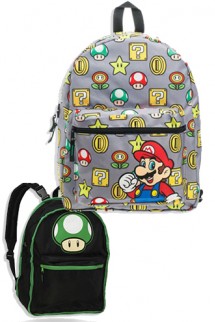 Mochila Reversible - Nintendo "Super Mario Bros" Coin & 1UP