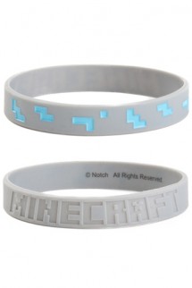 Pulsera Caucho - MINECRAFT "Diamante" 