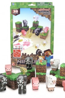 Minecraft Papercraft 30 Piece Animal Mobs Pack 