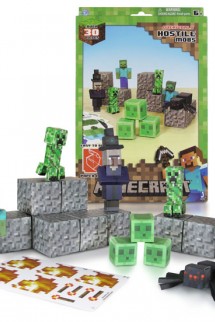 Minecraft Papercraft 30 Piece Hostile Mobs Pack