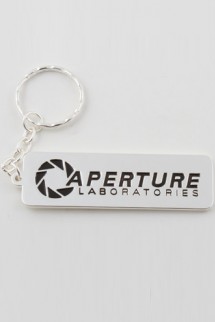 Portal 2 Aperture 80s Logo Key Chain