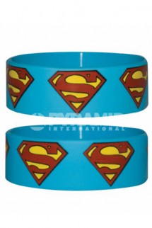 Wristband: DC "SUPERMAN" LOGO BLUE