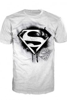 Superman White W/ Black Logo