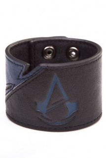 Pulsera de cuero - Assassin´s Creed Unity "Blue Logo"