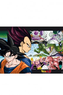 Póster - DRAGON BALL Z - Goku & Vegeta VS. Enenigos Sagas (52X38)