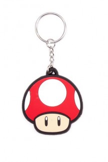 Nintendo - Super Mushroom Rubber Key Chain