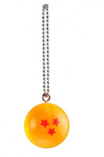 Dragon Ball Z - 3 Stars Ball Phone Strap KeyChain Ring Mascot