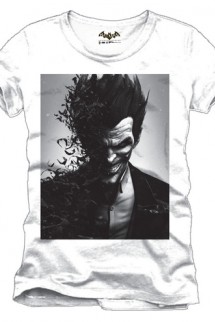 Camiseta - Batman Arkham Origins "Joker" Blanca