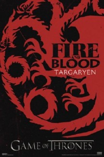 Maxi Póster - Juego de Tronos "Fire And Blood Targaryen" 61x91,5cm.