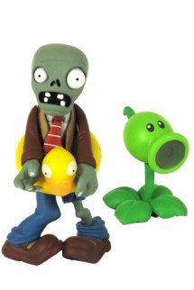 Plants vs Zombies Figures 3'' Ducky Zombie with Peashooter