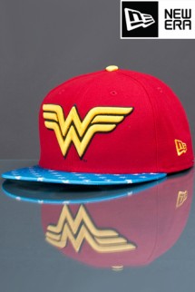 New Era-Wonder Woman Comic Girl Fitted Red/Blue