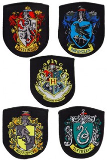 Parche escudo de las casas - Harry Potter