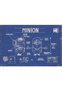 Maxi Poster -  Despicable Me (Minion Blue Print)