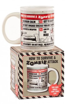 Taza - Zombies "How to Survive a Zombie Attack"