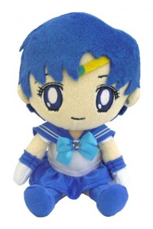 Bandai Sailor Moon Series 2 Mercury Plush Doll, 7"