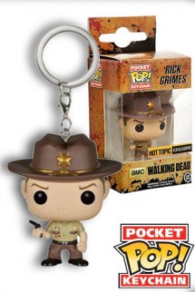 Pocket Pop! Llavero: The Walking Dead  "Rick Grimes Blood" Exclusivo