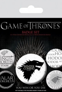 Game Of Thrones - Pin Badges 5-Pack Winter Is Coming
