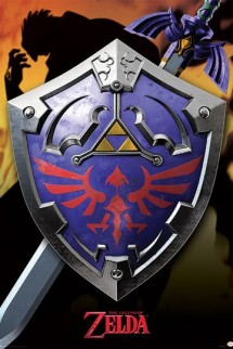 Legend of Zelda - Metallic Poster  Hylian Shield