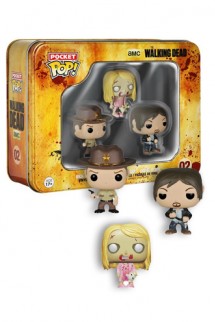 Pocket Pop! Tin The Walking Dead: Rick, Teddy Bear and Daryl