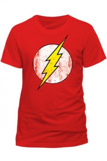 The Flash - T-Shirt Distressed Logo